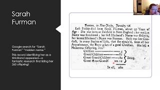Finding female ancestors, pt. 1
