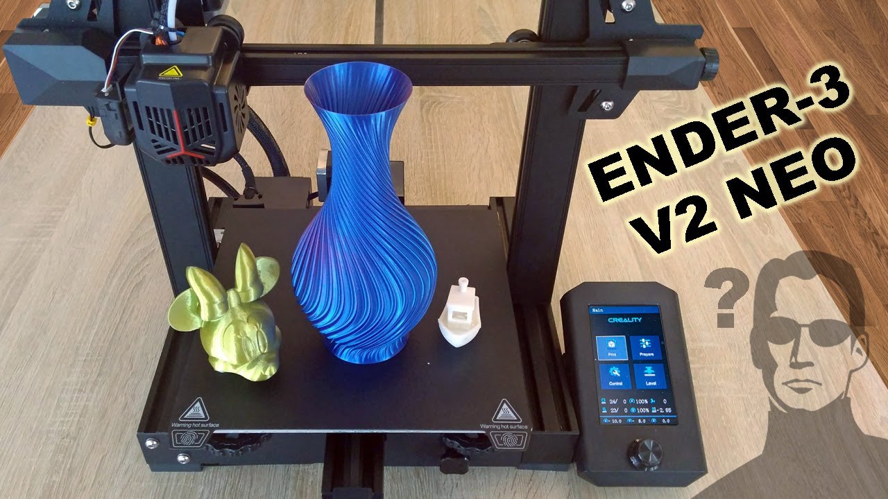 Ender-3V2 Neo 3D Printer, 2KG PLA Filament Upgraded Ender-3V2 Bundles