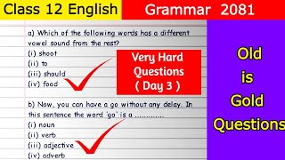 🔴 Final LIVE *Hard Grammar Questions | Exam-Oriented Class 12 English Grammar Important Questions