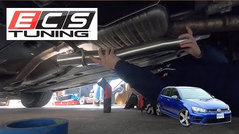 MK7 Golf R ECS Tuning Resonator Delete Install and Sound