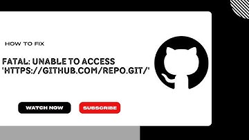 [FIX] fatal: unable to access 