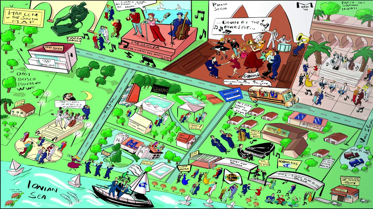 Policoro in Swing - Harlem of the South Map