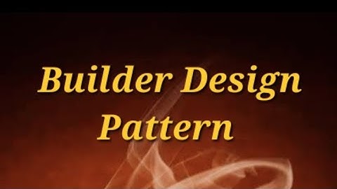Builder Design Pattern Explained in short @javasip-official