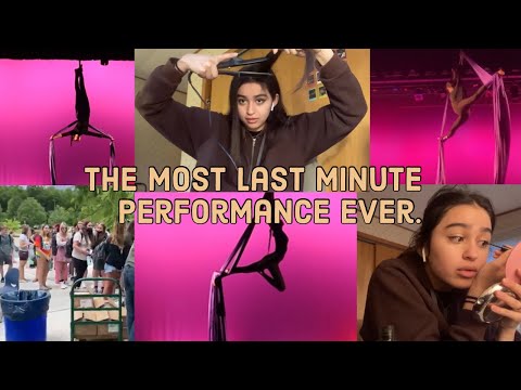 aerial silks performance grwm + vlog