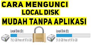 Cara Mengunci Local Disk Komputer atau Laptop Tanpa Software Tambahan screenshot 3