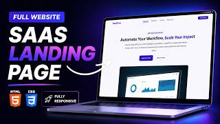 Build a COMPLETE Website with HTML &amp; CSS Only | Beginner Project