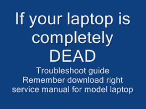 laptop completely dead troubleshooting guide - YouTube