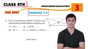 Class 8th maths l Exercise 3.3 l Chapter 3 l understanding Quadrilaterals l Ncert l cbse board