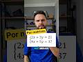 Sistema linear por Cramer #matematica #concursos