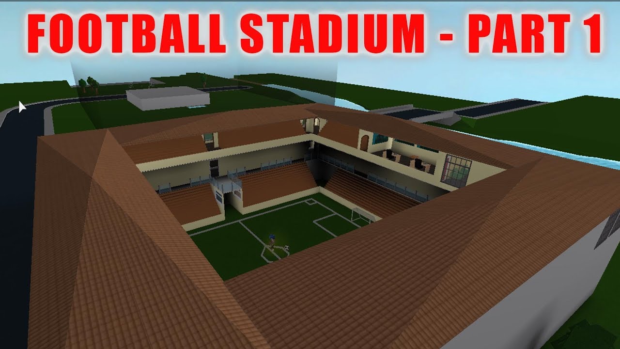 Roblox Bloxburg Football Stadium Part 1 98k Speed Build Youtube - the building arena roblox