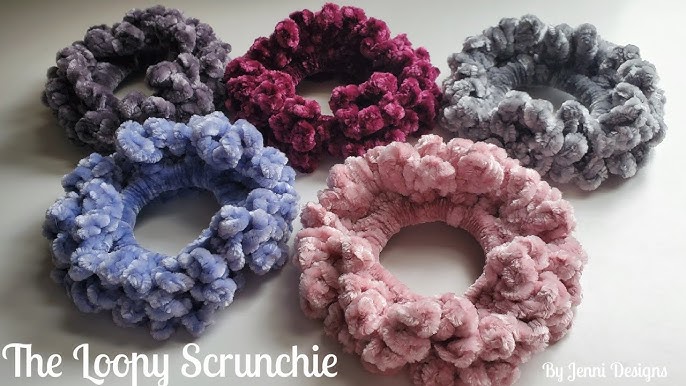 Easy Blanket Yarn Hair Scrunchie Crochet Pattern (Free) - You