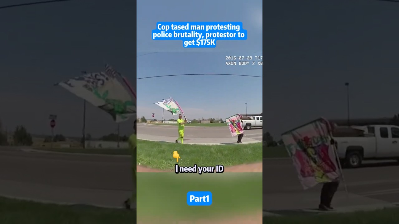 Полицейские применили электрошокер к мужчине, протестовавшему против полицейской жестокости; прот...