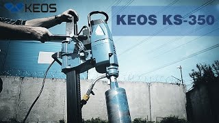 Демонстрация мотора для алмазного бурения KEOS KS-350