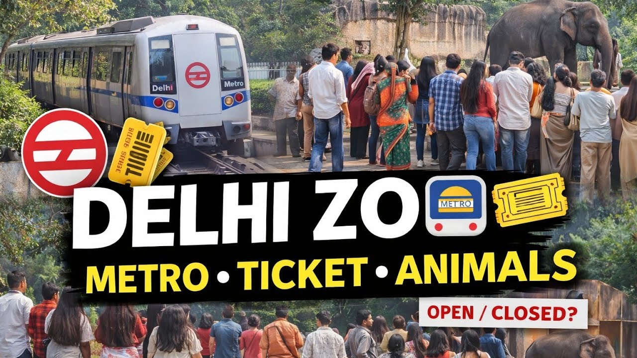 😮 Socha Kuch Aur Tha… Delhi Zoo Me Andar | Ticket & Metro | delhi zoological park | latest zoo video