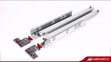 Geriss Hardware Full Extension Synchronous Soft Closing Undermount Drawer Slides with 3D Brackets