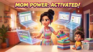 Mom Mode: ACTIVATED! 🦸‍♀️ Relatable Motherhood Moments | Cartoon Video