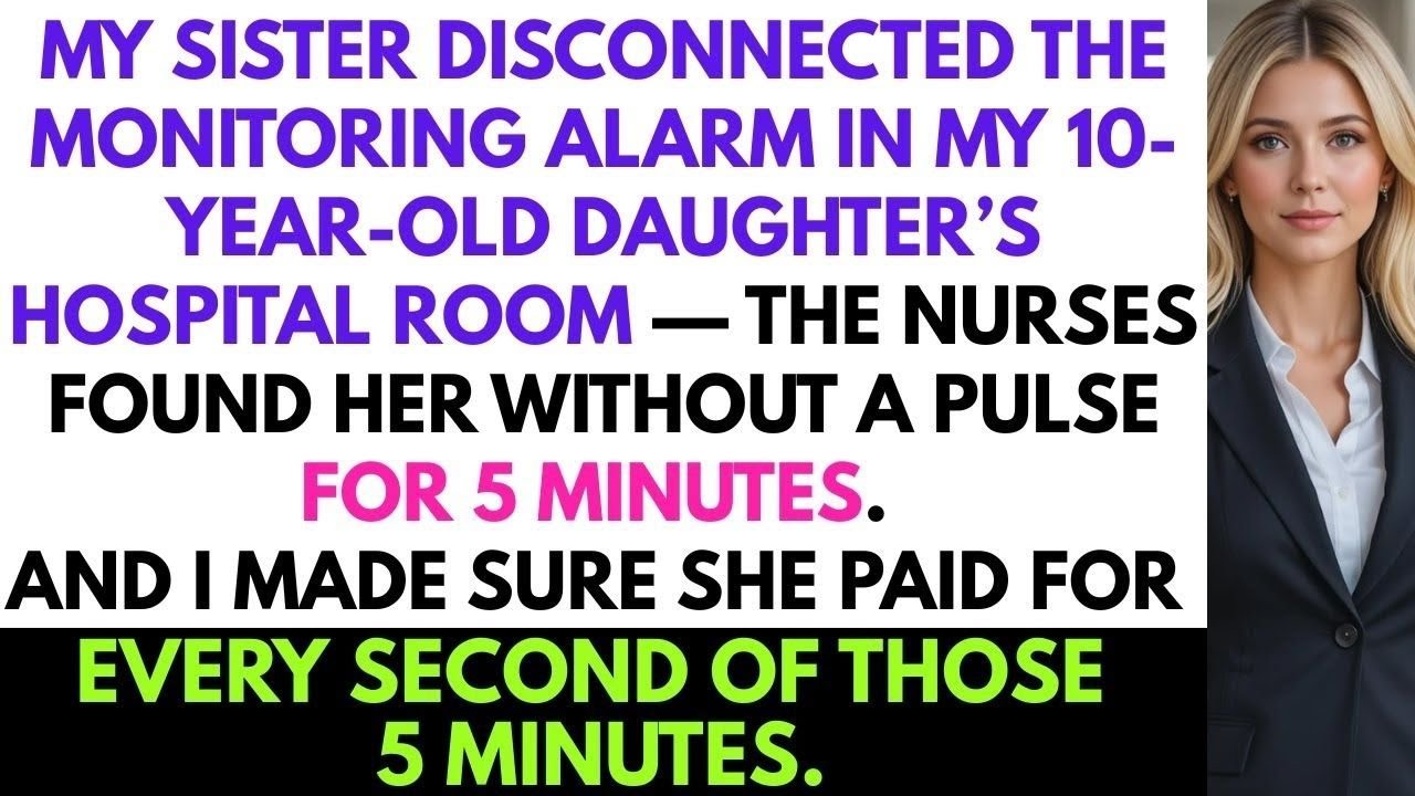 My Sister Disconnected My 10-Year-Old Daughter’s Hospital Alarm — Nurses Found Her…