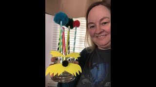 Create with WBHML Lorax Pencil Holder with Truffula Trees with Ms Stephanie