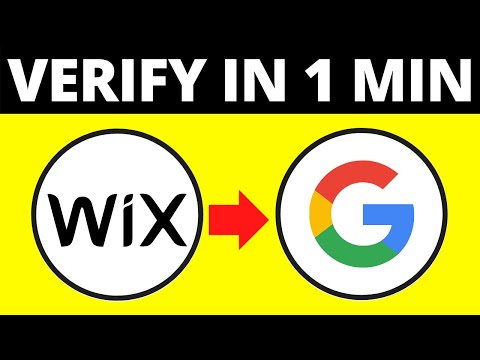 How To Verify Wix Website To Google Search Console (2021)