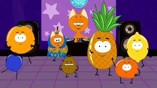 DANCING FRUITS SONG - MEOW MEOW KITTY SONG 😸 - SONGS FOR KIDS