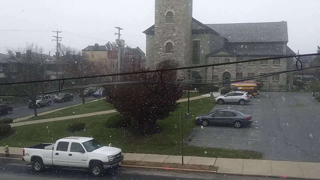 Snowing In Pennsylvania ( Nevando en PA ) YouTube