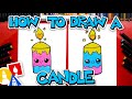 How to draw a funny candle