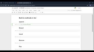 Built-in Methods in Python Lists | Complete List Methods