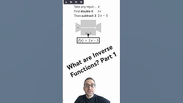 What are inverse functions? Part 1 #mathematics #math #maths #function #algebra #mathhelp