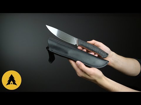 Нож ФлагманЪ Ur16.92 ЦМ сталь Elmax ручной сатин 140 мм, рукоять карбон 3D