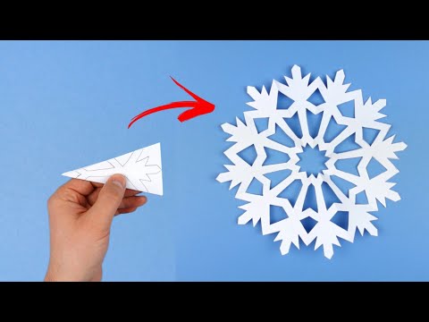Kağıttan Kolay Kar Tanesi Nasıl Yapılır? | Yılbaşı Süsü Fikirleri | Kendin Yap | Origami