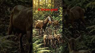 a Brave goat save her 4 child from fox ai video