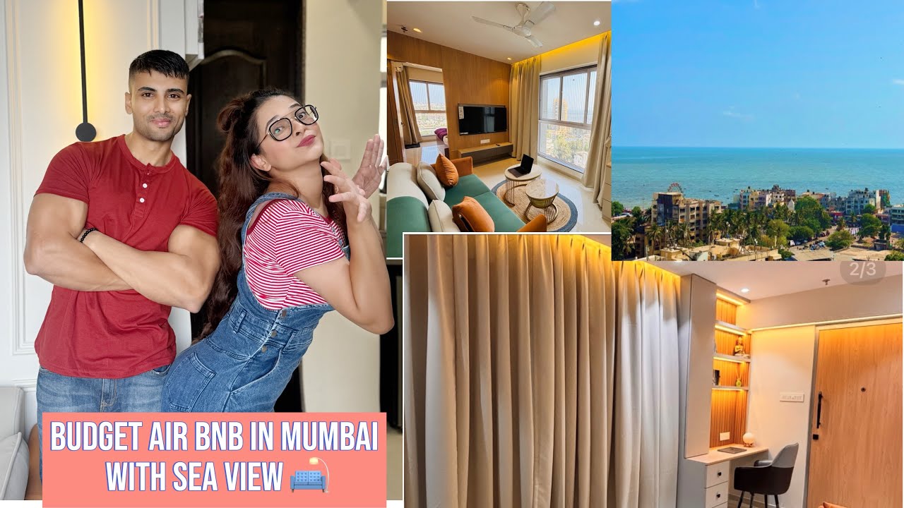 Budget AIR BNB in Mumbai with Sea View 1 bhk appartment 🖼️🛌 