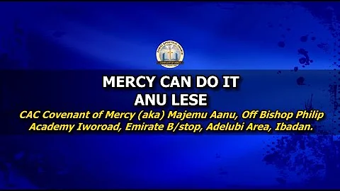 MERCY CAN DO IT - ANU LESE // 16/12/2025