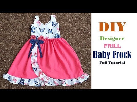 DIY : Convert Old SAREE/Fabric Into Three layer Ruffle Dress / Long Gown  Dress - YouTube