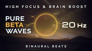 Increase Brain Power: 20Hz Binaural Beats • High Focus, Super Intelligence & Memory Boost (1 Hour) screenshot 5