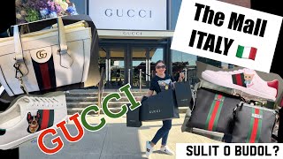 GUCCI SHOPPING IN ITALY 🇮🇹at THE MALL in FLORENCE / BUDOL TIME ! / CHECK OUT THE PRICES €