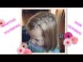 Hair tutorial for Little Girls- Ponytail waterfall