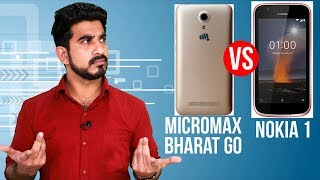 Micromax Bharat Go vs Nokia 1: Comparison overview [Hindi-हिन्दी]