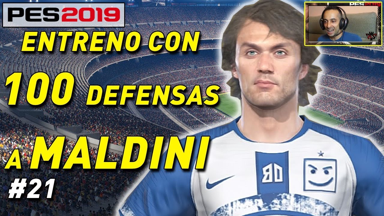 Entreno con 100 Defensas a Maldini myClub PES 2019 #21  