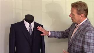 Rudolf Popradi shows how to hand sew collar on Bespoke suit