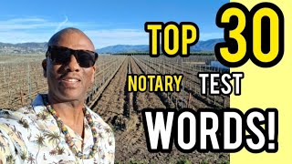 California Notary Exam / Vocabulary 30 Words You MUST Know To Pass