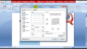 How to make a border on a Paragraph or Some word by cyber.pk