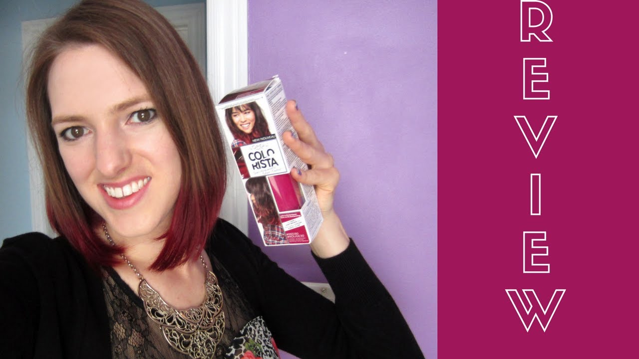 L Oreal Colorista Ombre Dip Dye Red Hair Product Review