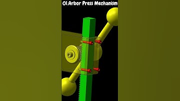 arbor Press Mechanism 🔄😇 #newdesign #chain #mechanism #mechanical #engineering #cadcamcanva