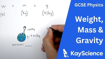 Weight, Mass, Gravity - (Weight = Mass x Gravitational Field Strength w=mxg) - GCSE Physics