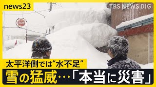 強烈寒気”「本当に災害」雪の事故相次ぐ 太平洋側は“カラカラ”「水不足