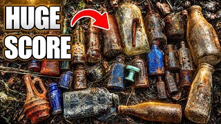 Unearthed 100 Year Old  Finds at Giant Bottle Dump 🔥 #vintage #archaeology #mudlarking