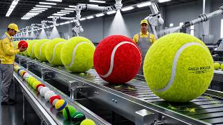 Modern Factory Processes: How Millions of Tennis Cricket Balls Are Produced screenshot 3