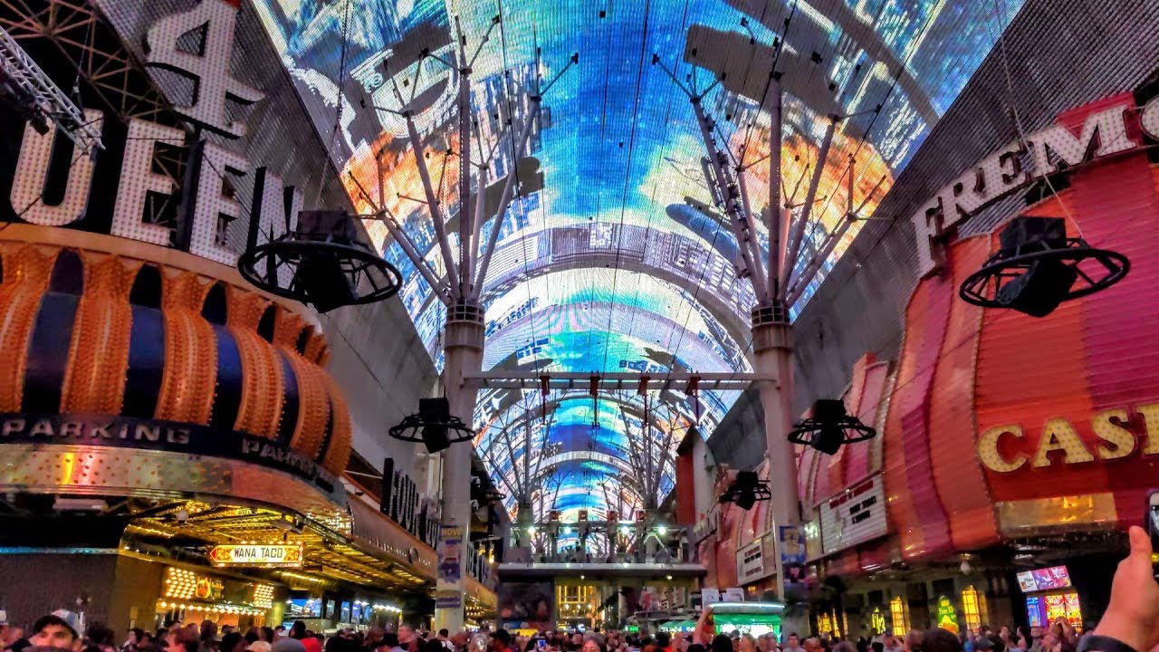 Fremont Street Experience Roof Show Viva Vision Light Show Downtown