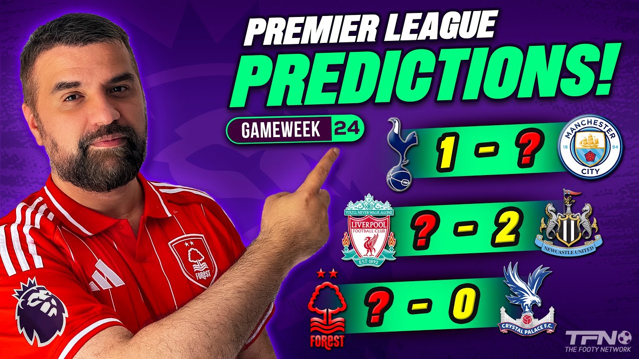 ПРОГНОЗЫ НА 24-Ю НЕДЕЛЮ ПРЕМЬЕР-ЛИГИ